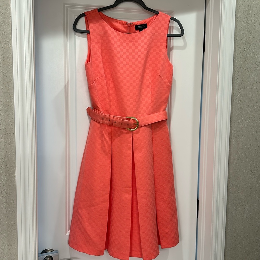 Tahari peach size 6 dress